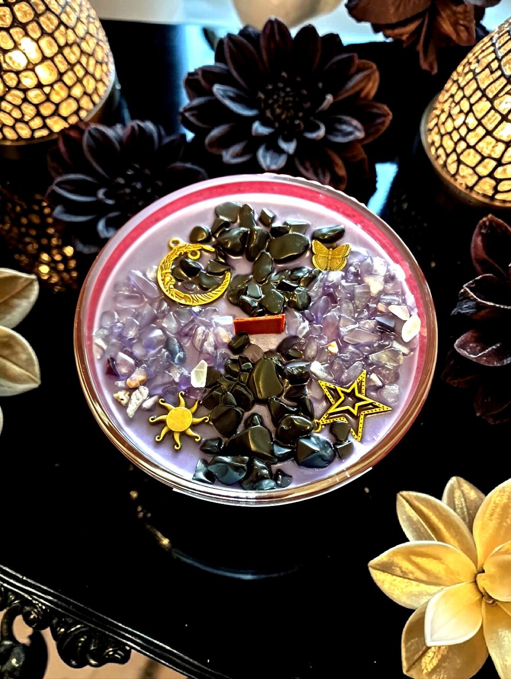 Hand crafted, Wicked Worthy Wax, Moonlight Charge 16 oz candle